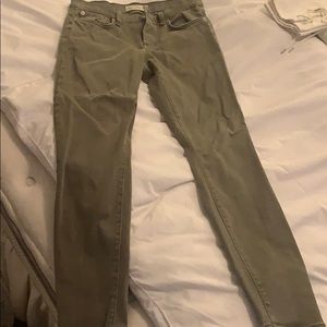 Light olive green gap jeans